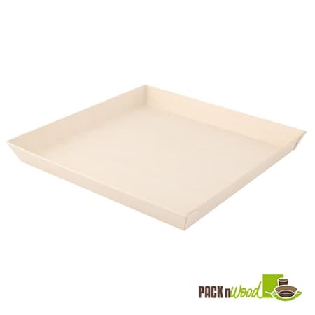 Packnwood 42 oz. Samurai Square Wooden Dish 210SAMBQ2323